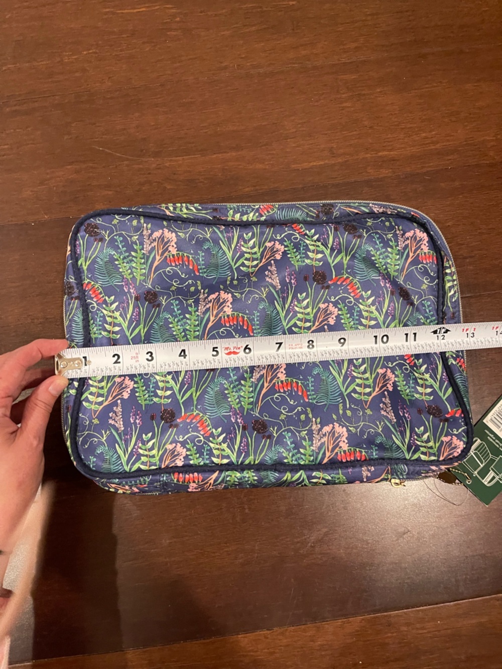 sonia kashuk blue travel makeup and toiletries bag floral nwt - Picture 7 of 8